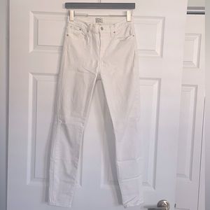 White slim fit Jcrew white jeans